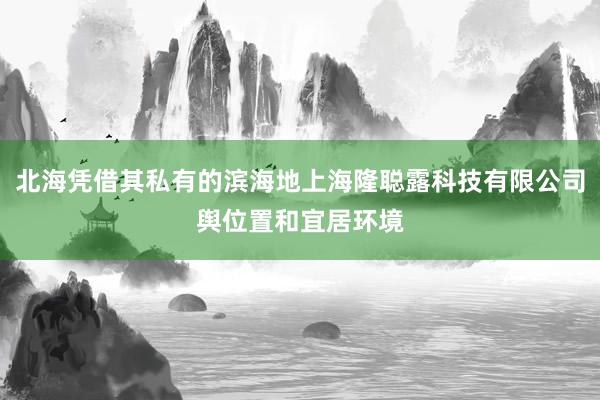 北海凭借其私有的滨海地上海隆聪露科技有限公司舆位置和宜居环境